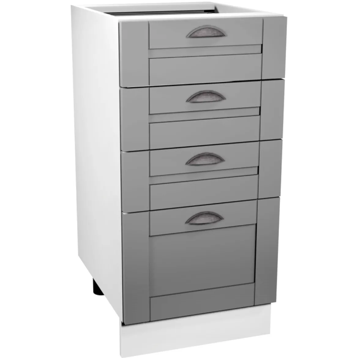Linea D40S4 kuhinjski element 4 fioke 40x45x82 cm siva/bela