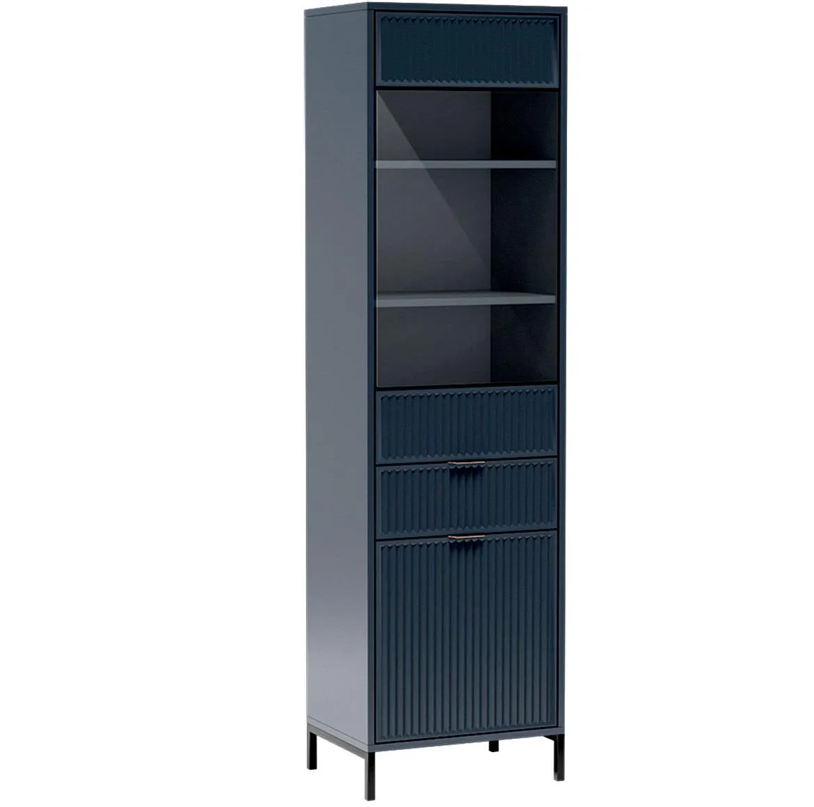 Link A Styles LS5 vitrina 2 vrata+1 fioka 54,5x40,6x195 cm plava