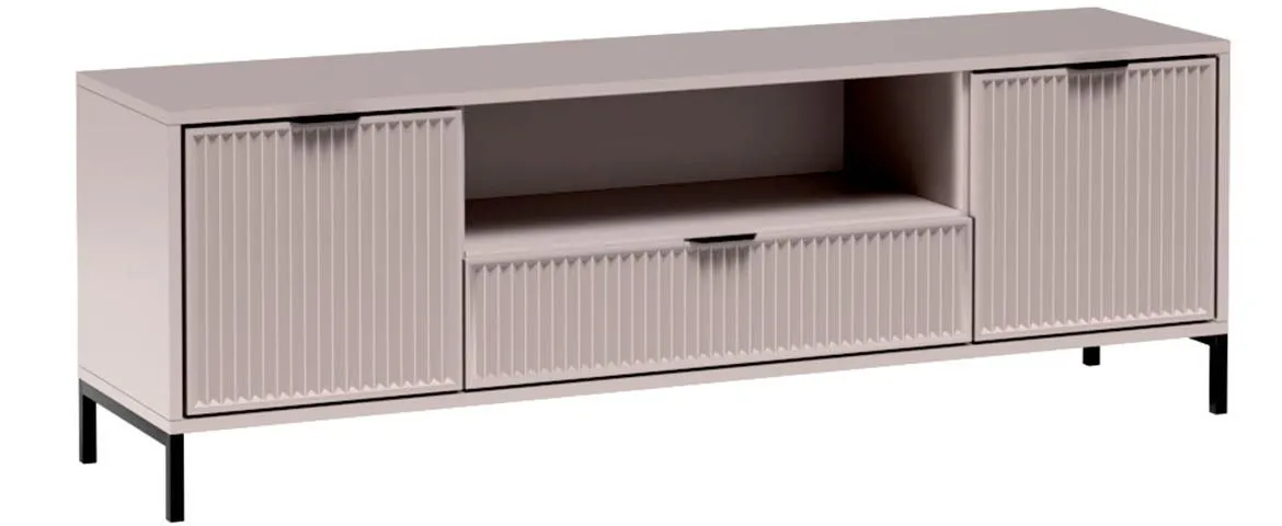 LinkaStyle LS4 TV komoda 2 vrata+1 fioka 165x40,6x55,7 cm bež