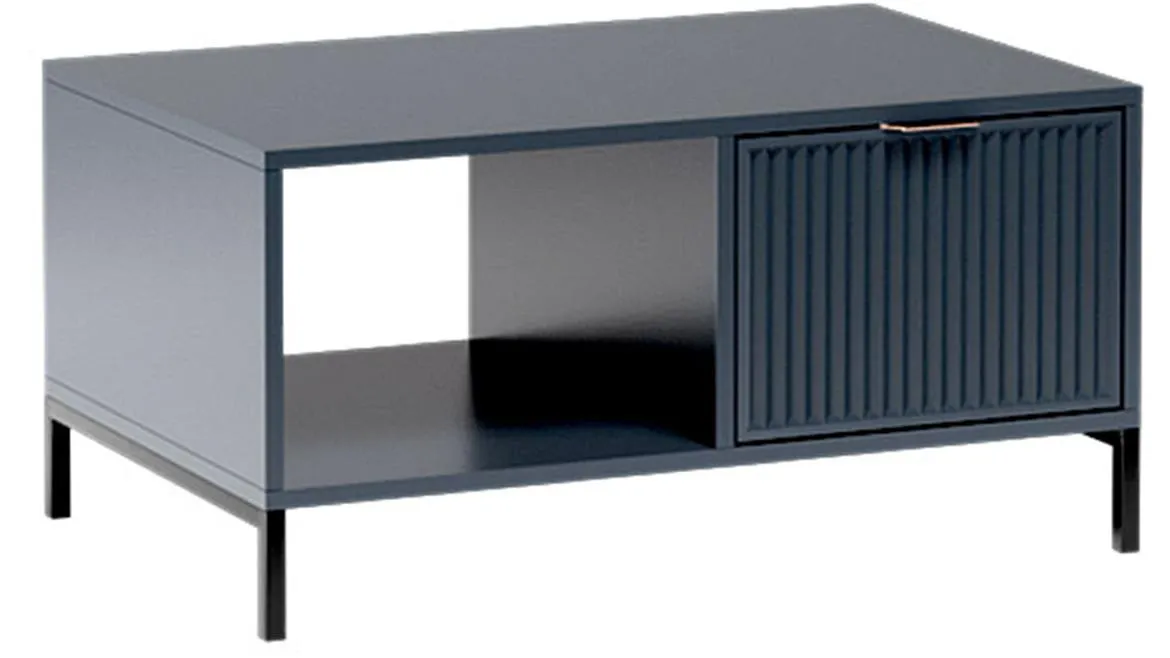 LinkaStyle LS6 klub sto 1 fioka 90x58x45 cm plavi