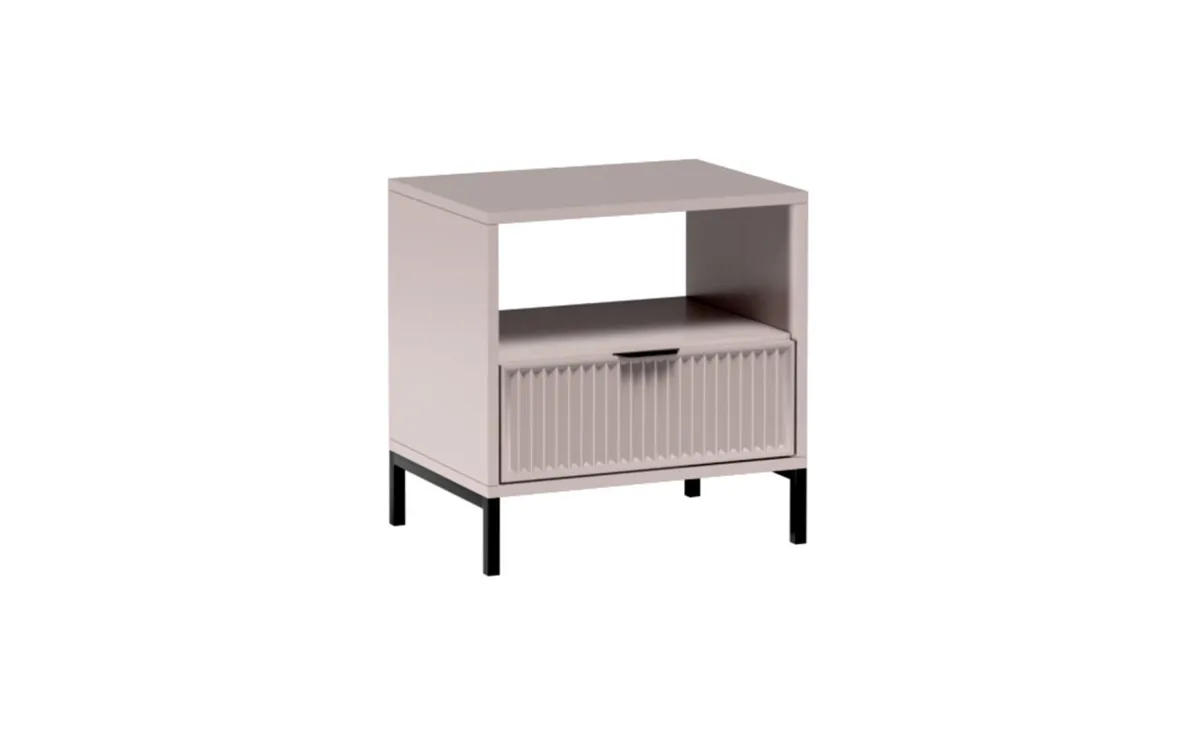 LinkaStyle noćni ormarić 55x41x55 cm bež