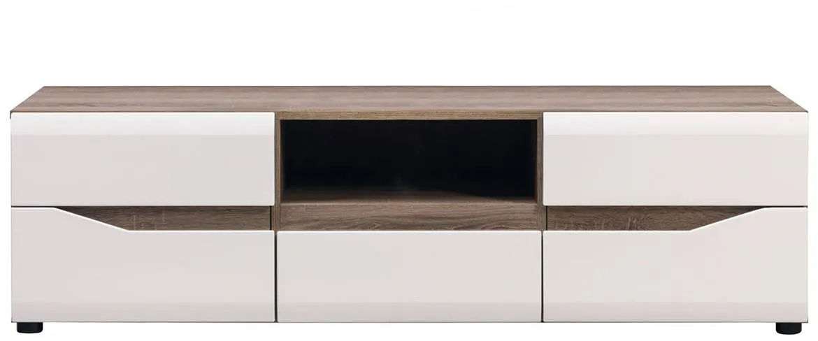 Lionel Li01 tv komoda150x47x43 sivi hrast/bela
