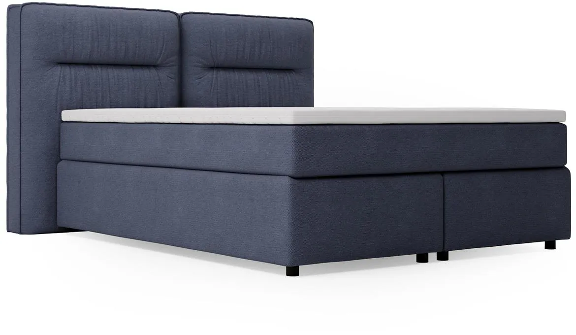 Lisbon Glow 11 boxspring krevet 205x218x128 cm plavi