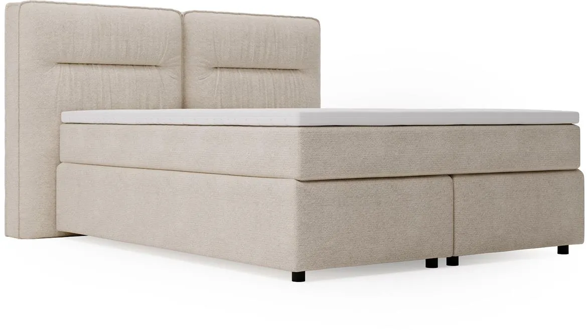 Lisbon Glow 3 boxspring krevet 185x218x128 cm bež