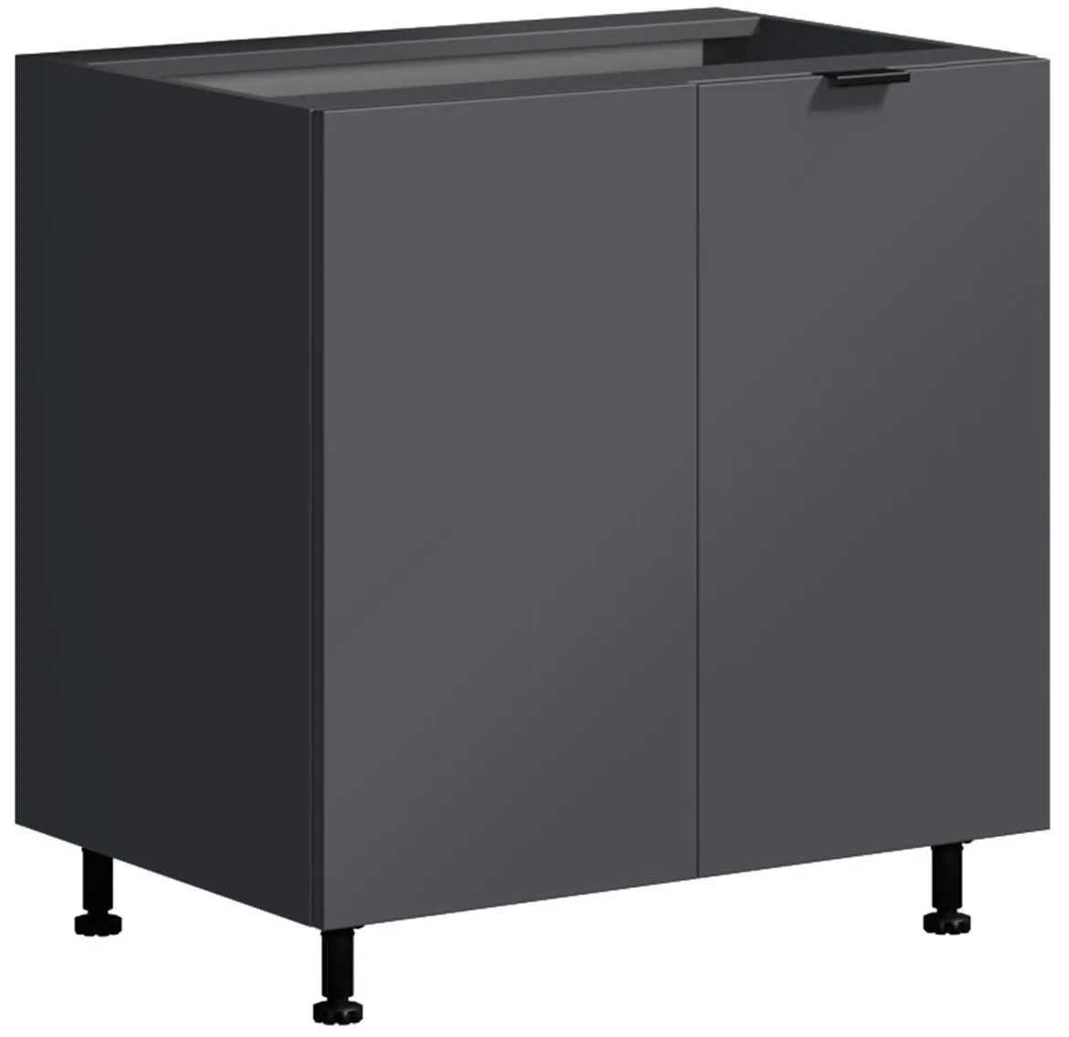 Loft II  D80 kuhinjska baza 2vrata 80x54,5 (60)x82 Grafit siva