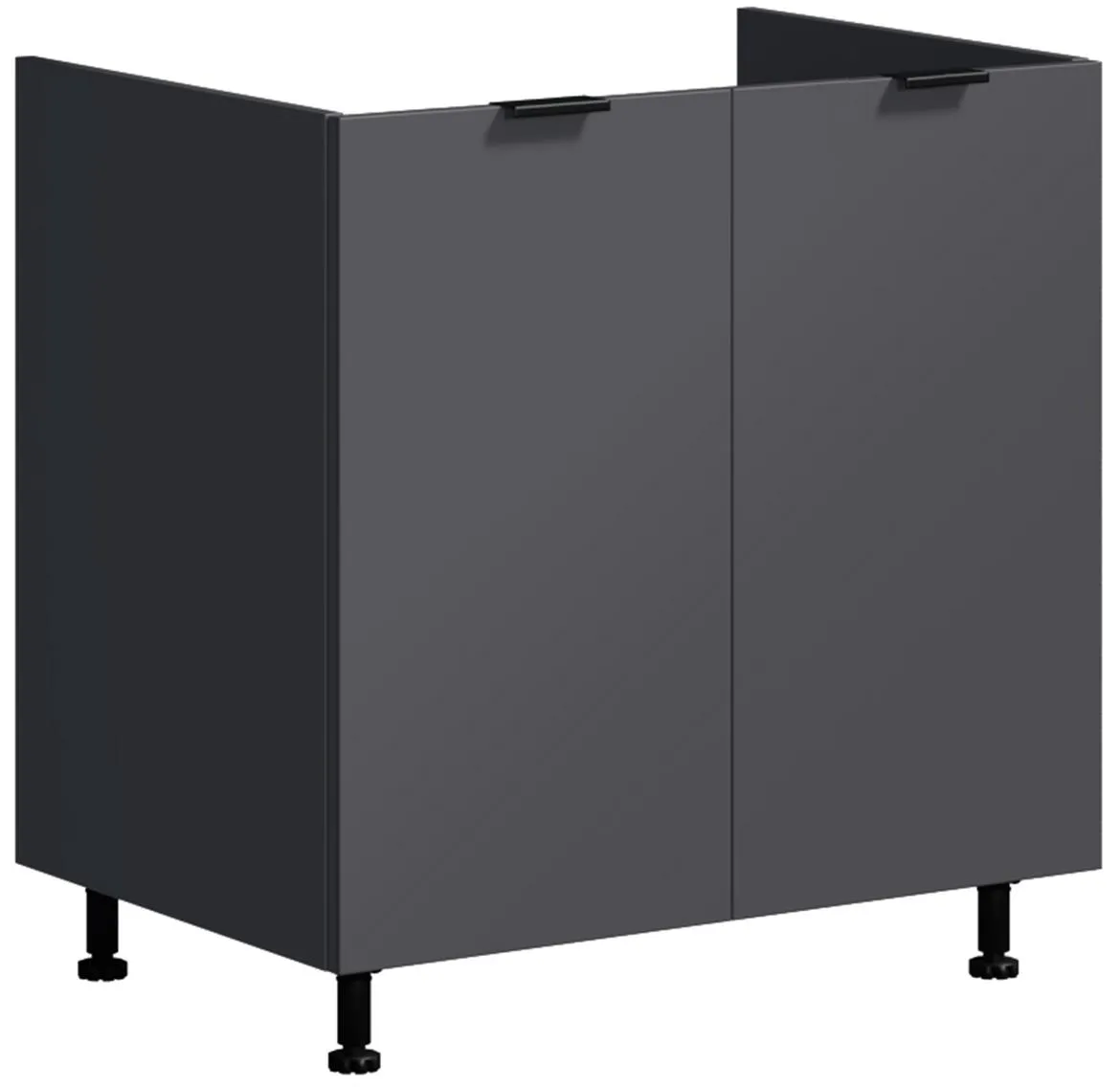Loft II D80 kuhinjska baza za sudoperu 2vrata 80x54,5(60)x82 Grafit siva