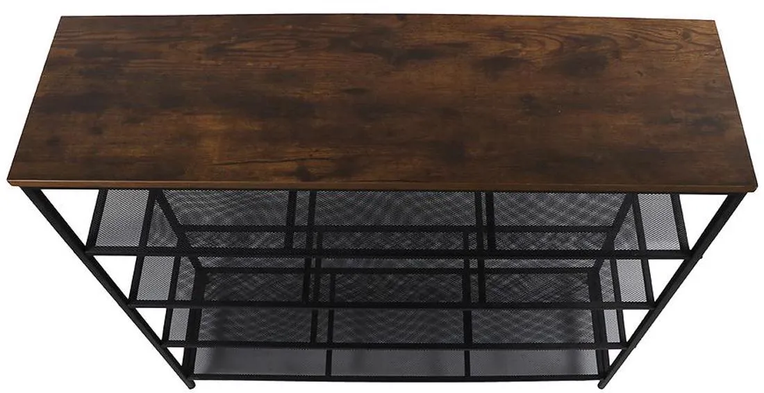 Loft ormaric za cipele 100x30x92.5 cm  tamno drvo