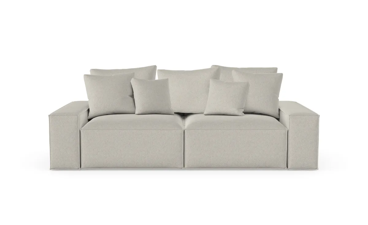 Loft trosed 242x121x87 cm sivo/bež