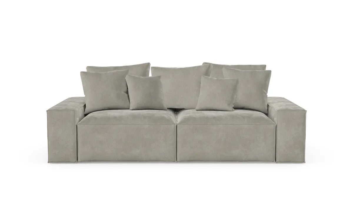 Loft trosed 242x121x87 cm svetlo sivi