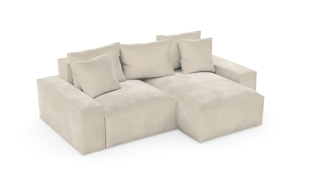 Loft ugaona garnitura 252x167x87 cm siva univerzalna