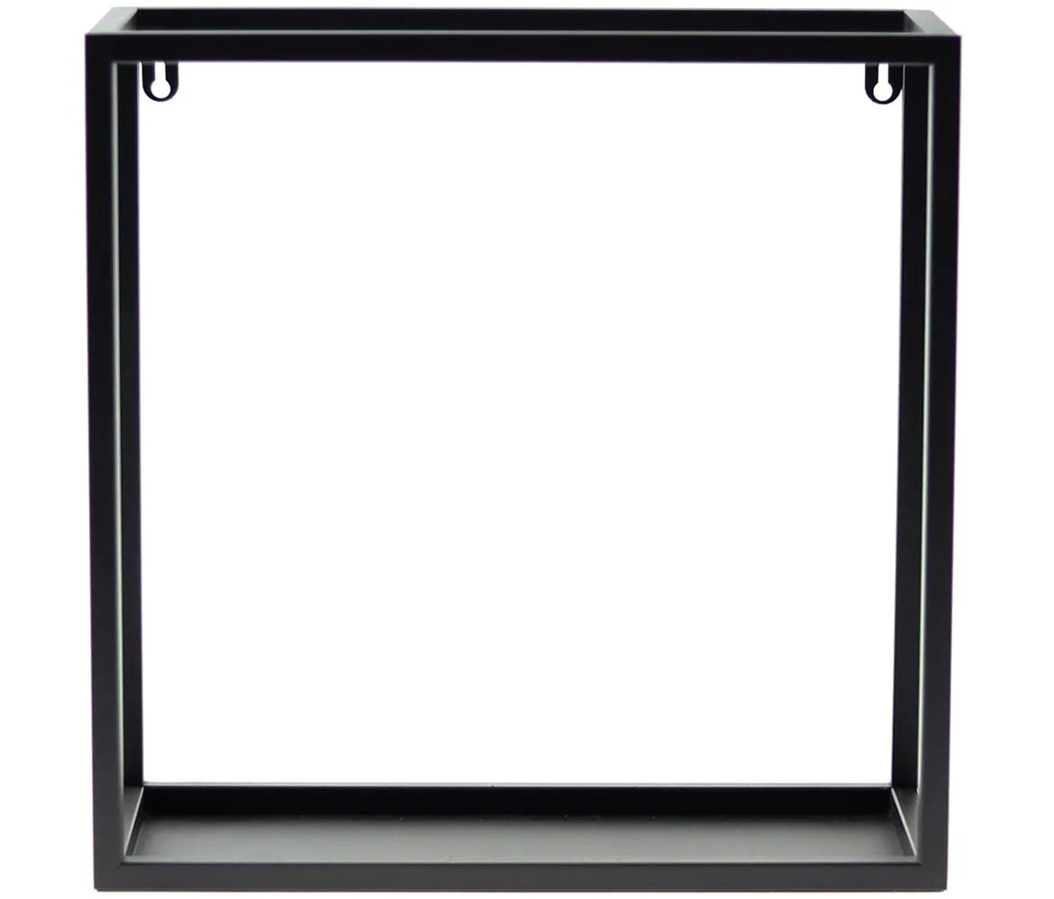 Loft zidna polica KWS-715/03 40x15x40 cm crni metal
