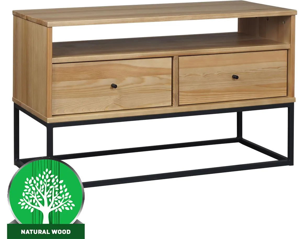 Logan I TV komoda 2 fioke+1 polica  110x45x65 cm natur