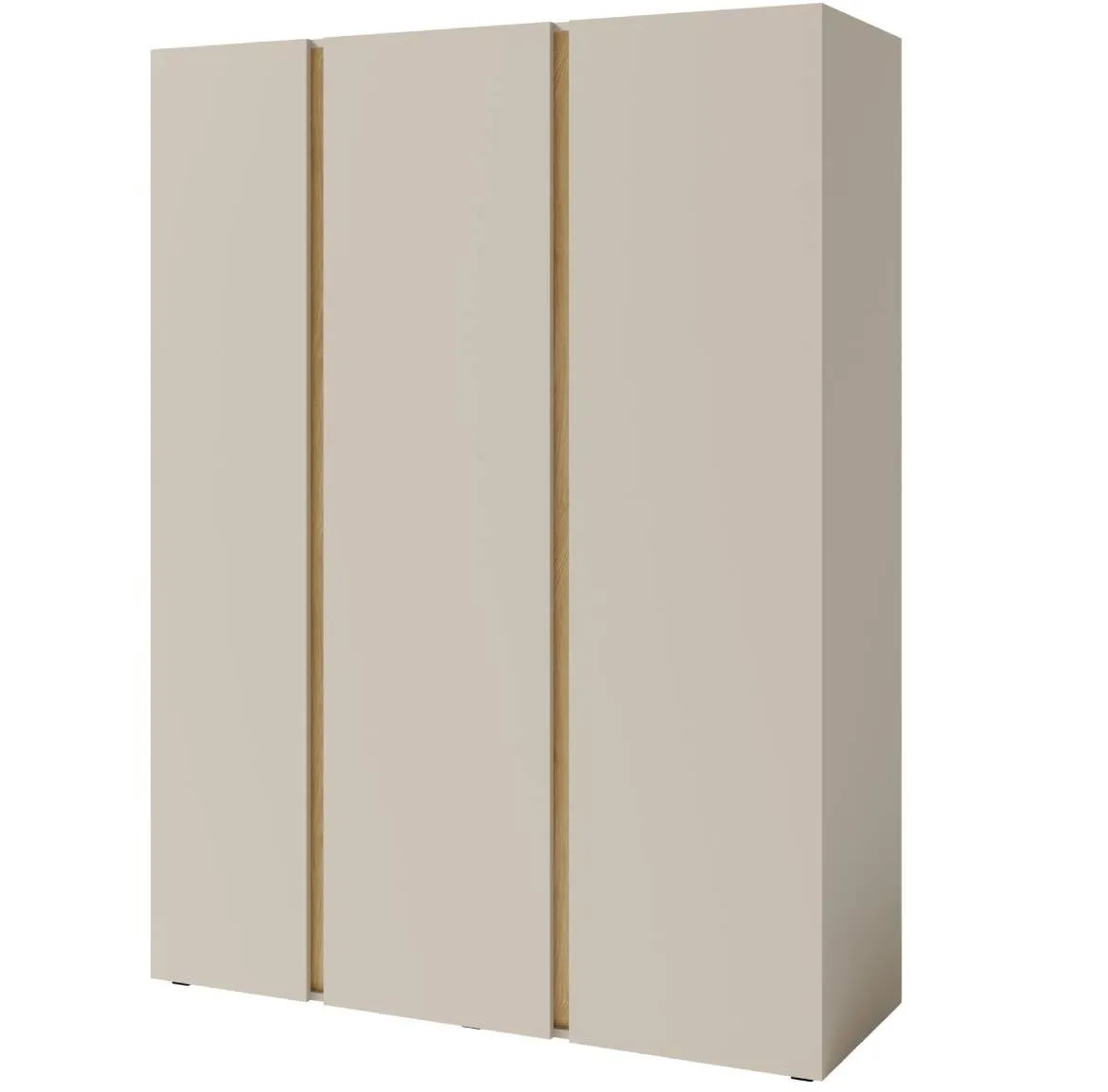 Luca LC1 3D ormar 3 vrata 145x50x195 cm bež/hrast