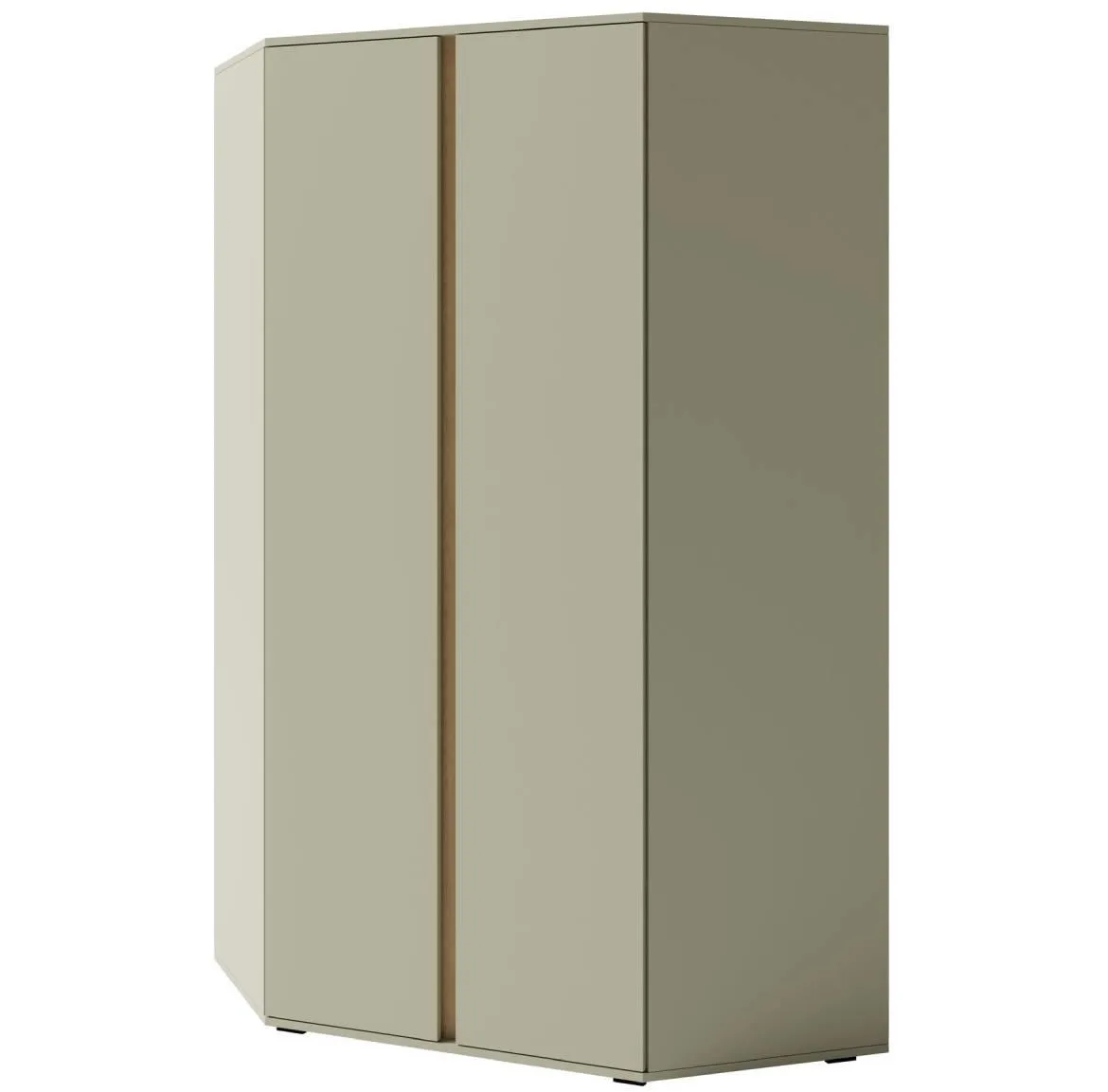 Luca LC2 2D ugaoni ormar 2 vrata 95x95x195 cm eukaliptus/baltic hrast