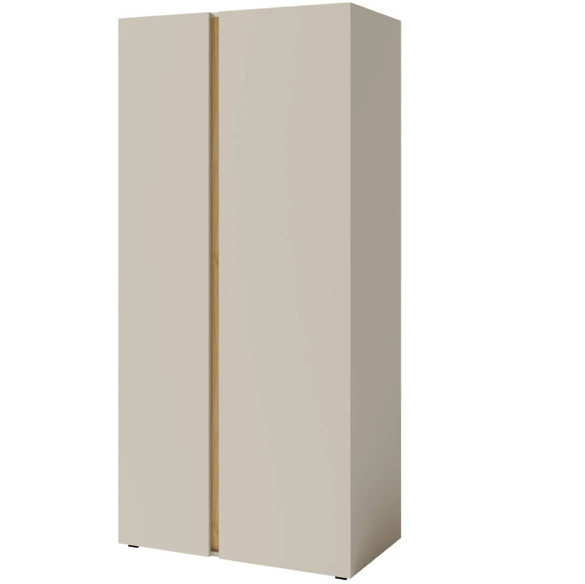 Luca LC3 2D ormar 2 vrata 90x50x195 cm bež/hrast