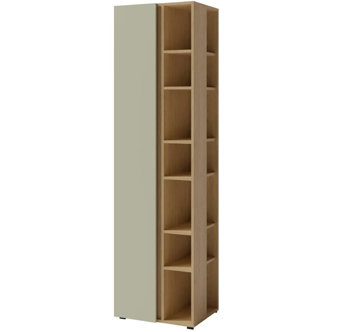 Luca LC4 1D regal za knjige 55x40x195 cm eukaliptus/baltic hrast