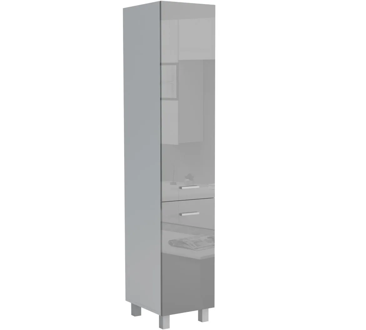 Luc?an 40DK 2F 2100 LUKS kuhinjski element 40x56x210 cm sivi