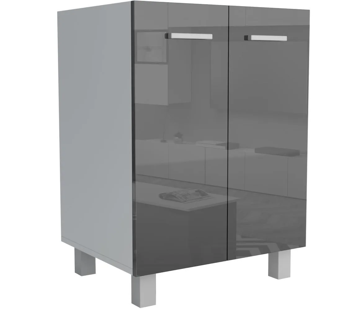 Luc?an 60D 2F LUKS kuhinjski element 60x48x82 cm crni