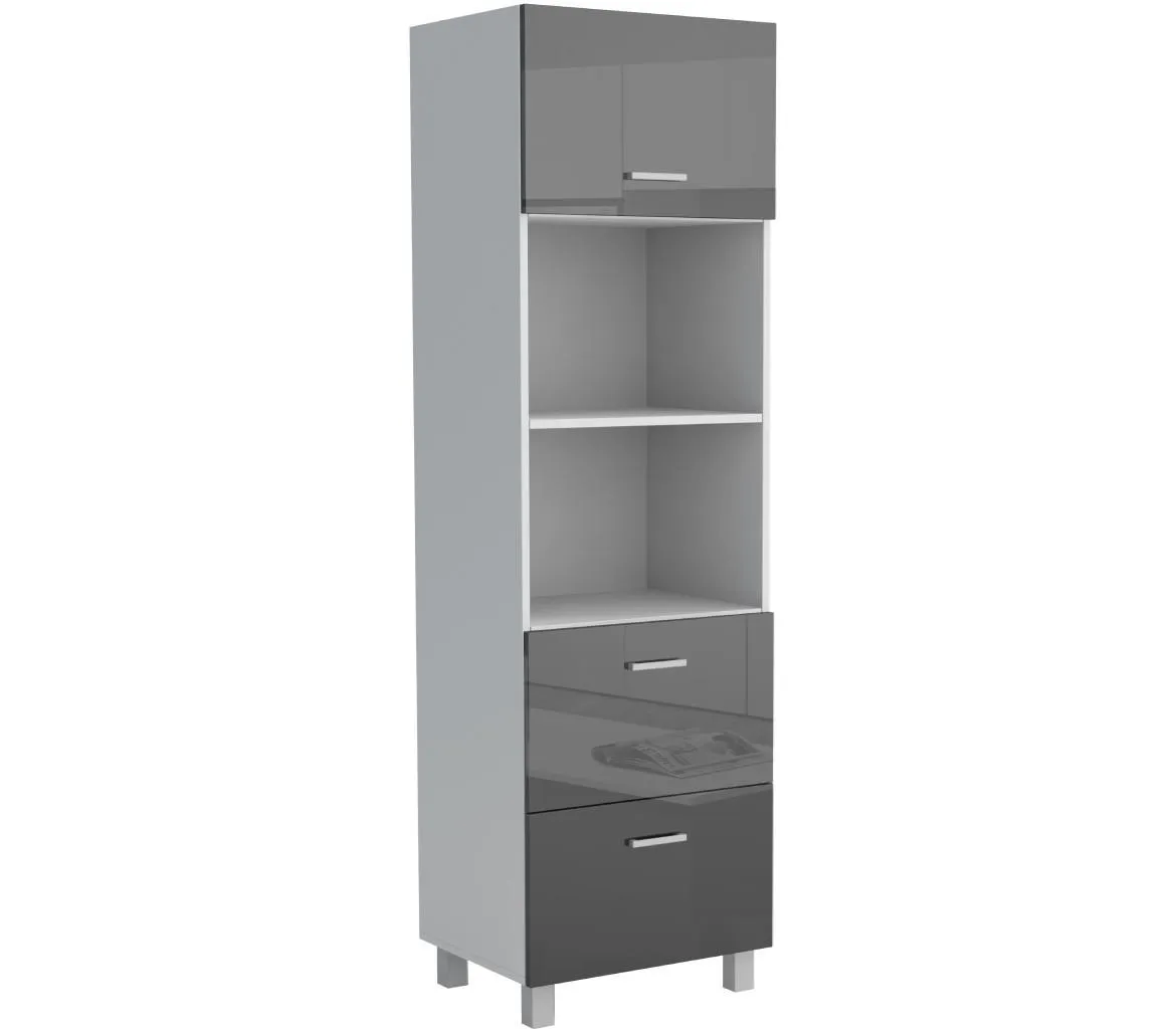 Luc?an 60KPM 1F2S 2100 LUKS  kuhinjski element 60x56x210 cm crni