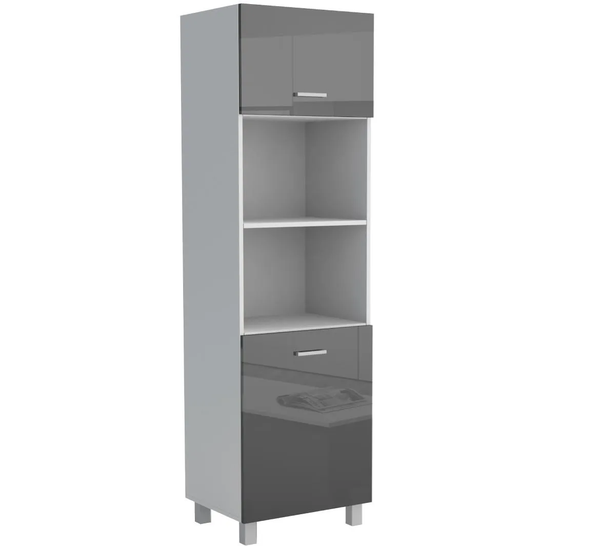 Luc?an 60KPM 2F 2100 LUKS kuhinjski element 60x56x210 cm crni
