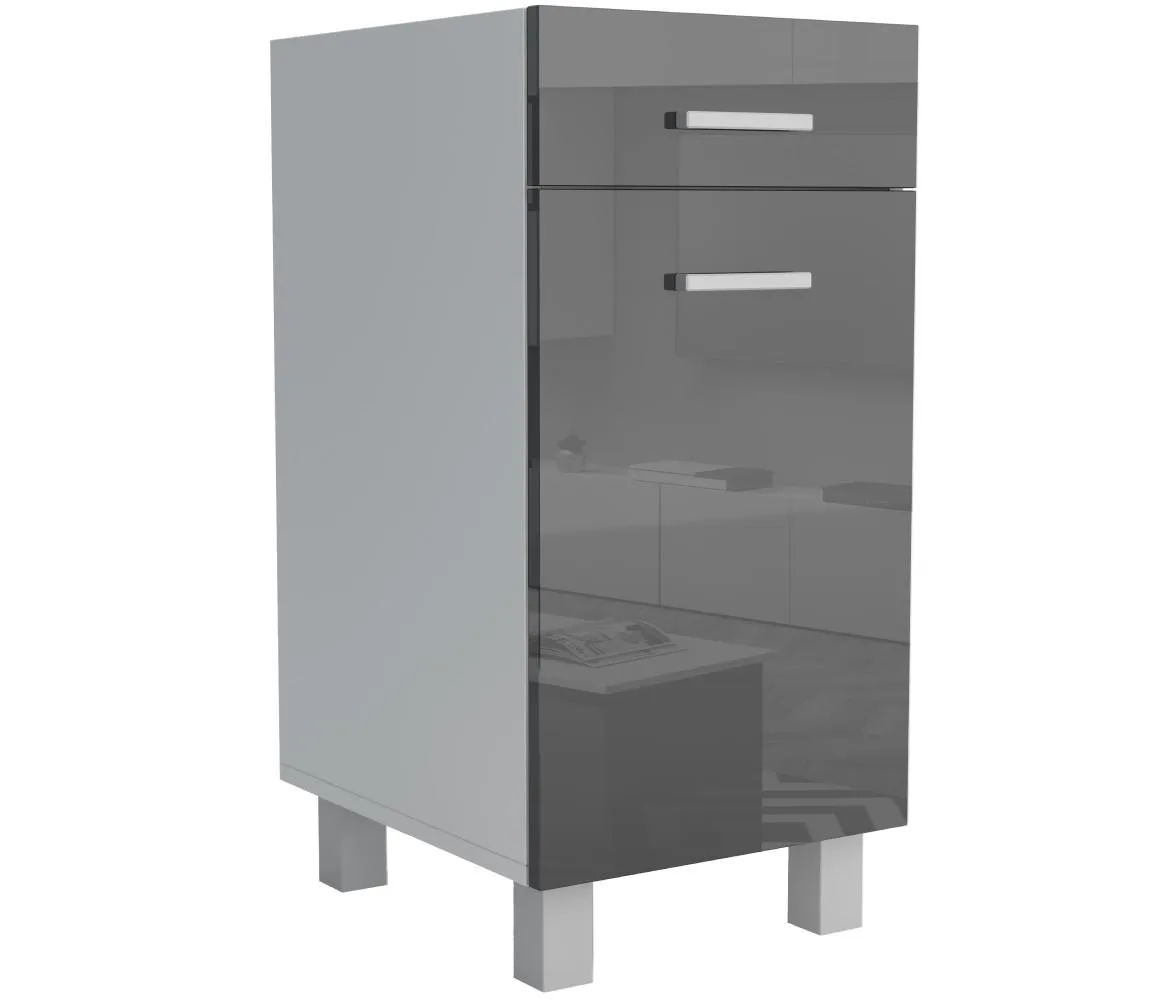 Luc?an D1F1S 30 LUKS  kuhinjski element 30x48x82 cm crni