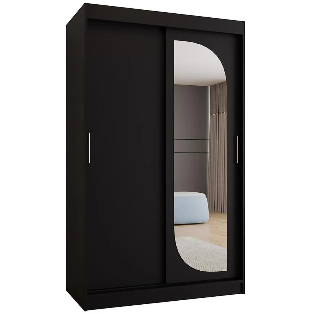 Lucy garderober 150x62x202 cm crna