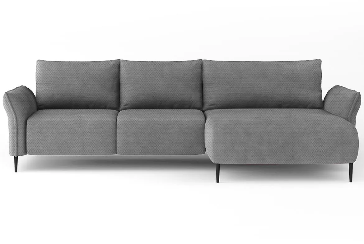 Luis ugaona garnitura s funkcijom spavanja 255x164x85 Onega 7 desna siva
