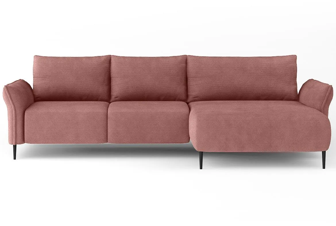 Luis ugaona garnitura s funkcijom spavanja 255x164x85 Onega 16 desna roza