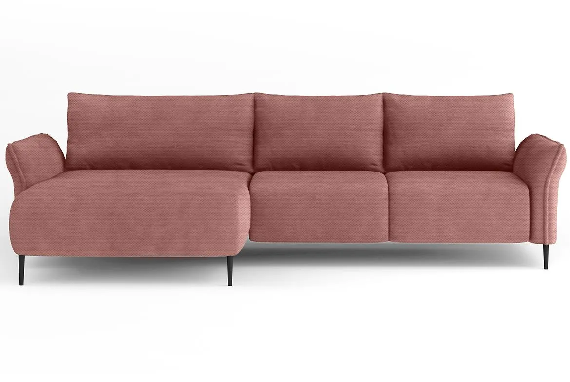 Luis ugaona garnitura s funkcijom spavanja 255x164x85 Onega 16 leva roza