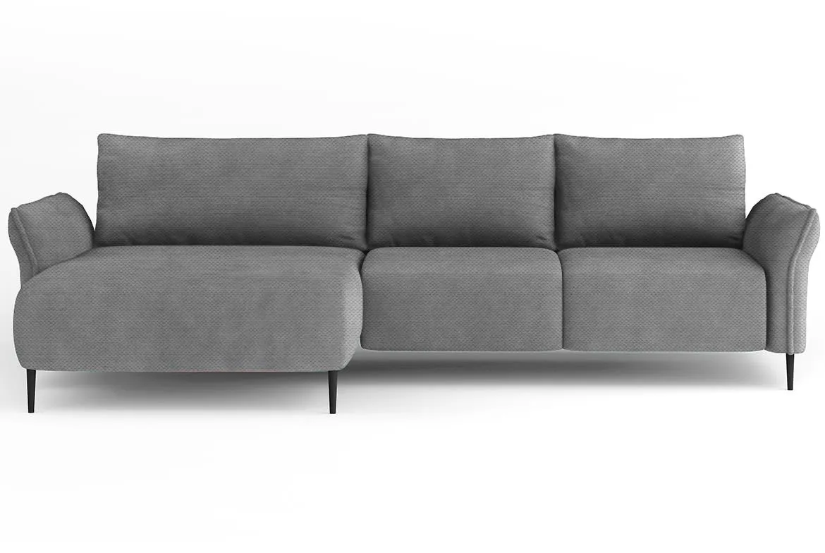 Luis ugaona garnitura s funkcijom spavanja 255x164x85 Onega 7 leva siva