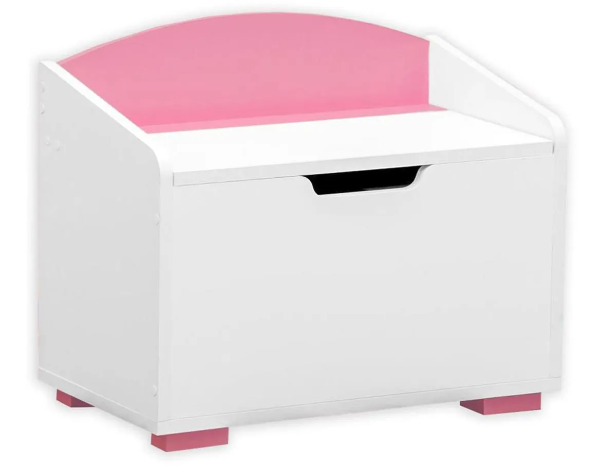 Lulu klupa Bb07 1 otklopna vrata 60x35x50 belo/roze