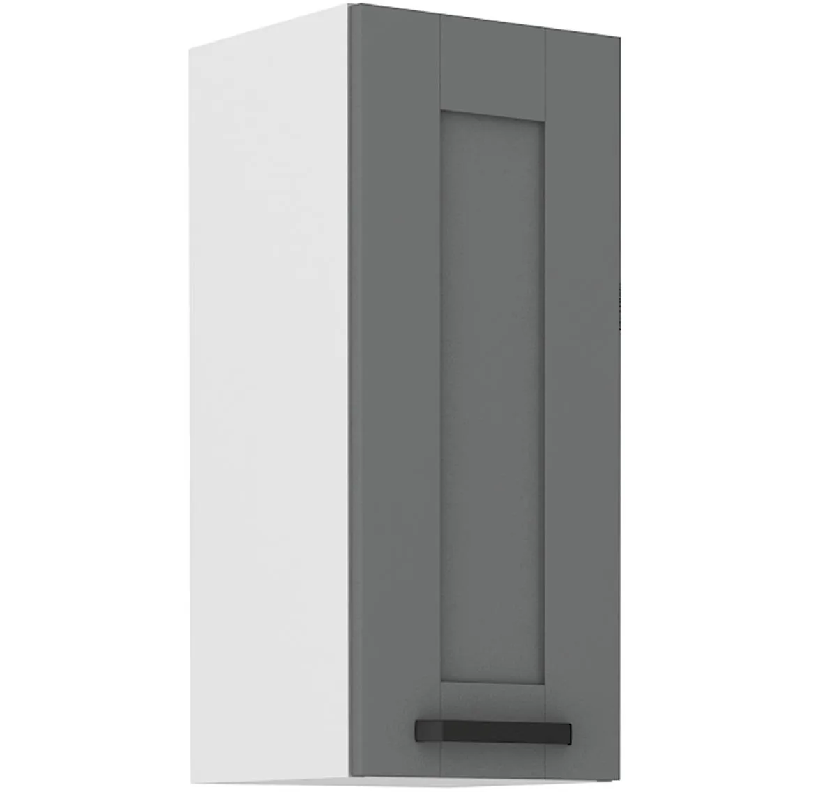 Luna 30G-72 1F kuhinjski element 1 vrata 30x31x72 cm tamno sivo/bela