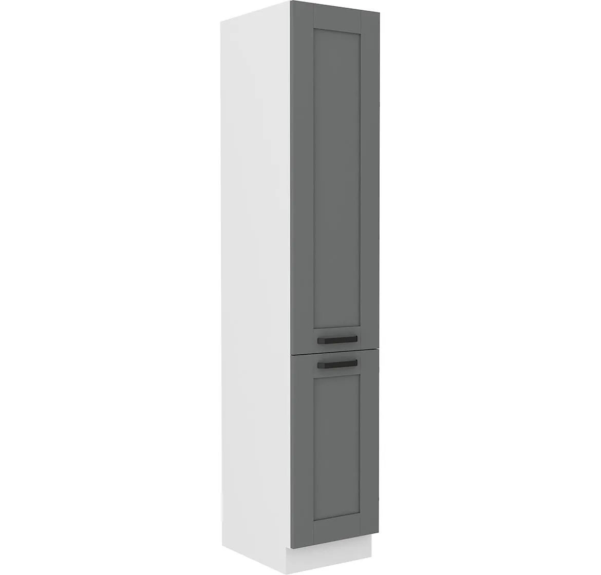 Luna 40DK-210 2F kuhinjski element 2 vrata 60x55x210 cm tamno siva/bela