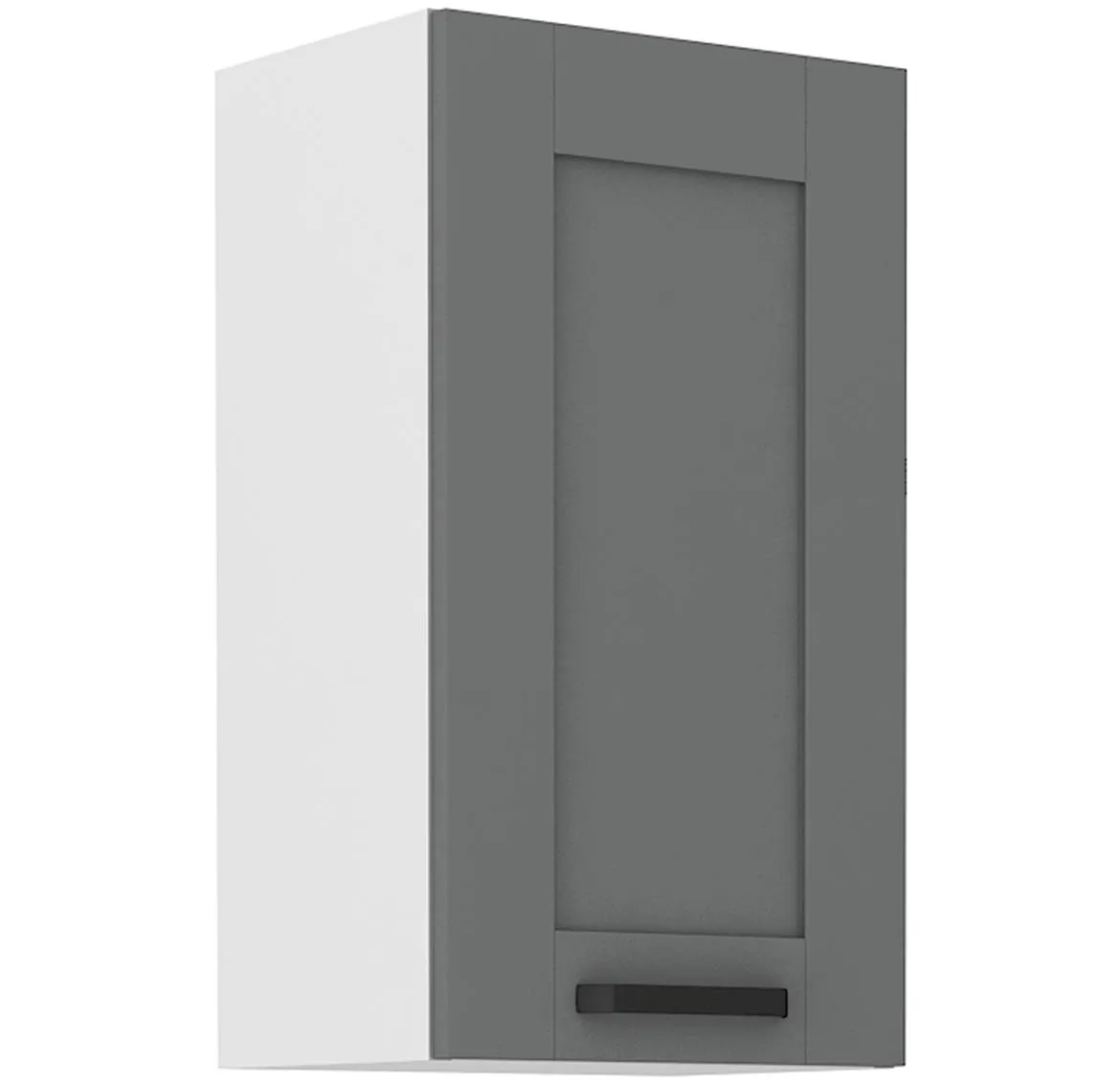 Luna 40G-72 1F kuhinjski element 1 vrata 40x31x72 cm tamno sivo/beli