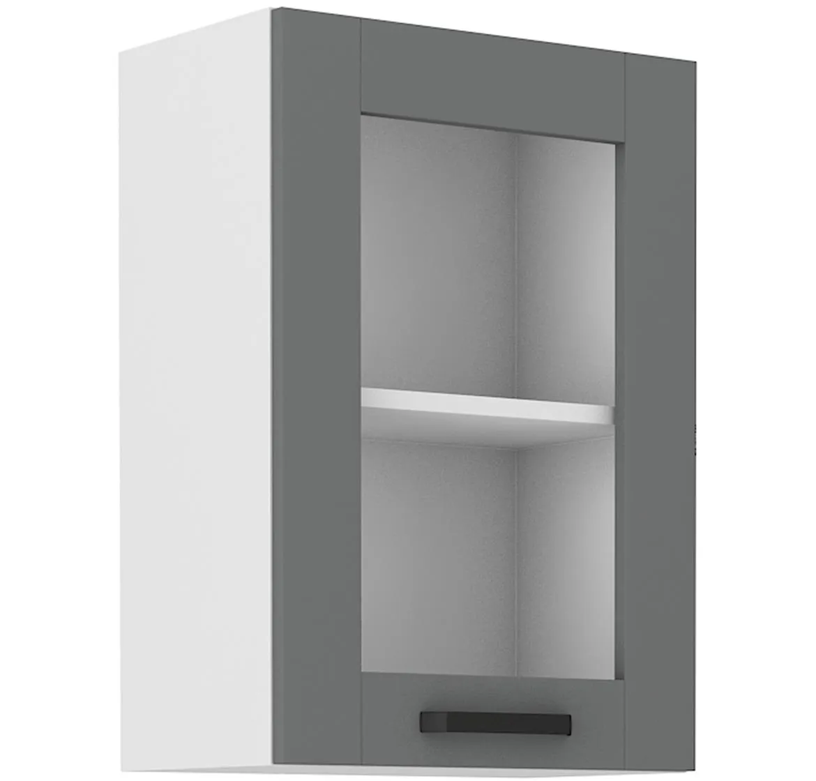 Luna 40GS-72 1F kuhinjski element 1 vrata 40x31x72 cm tamno sivo/bela