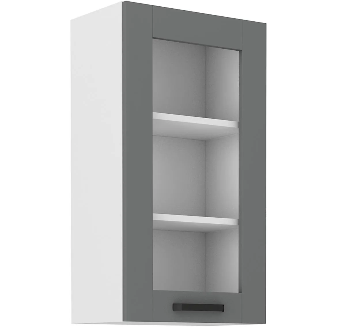 Luna 40GS-90 1F kuhinjski element 1 vrata 40x31x90 cm tamno sivo/beli
