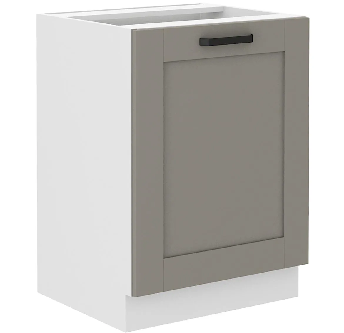 Luna 60D 1F BB kuhinjski element  1 vrata 60x52x82 cm siva/bela