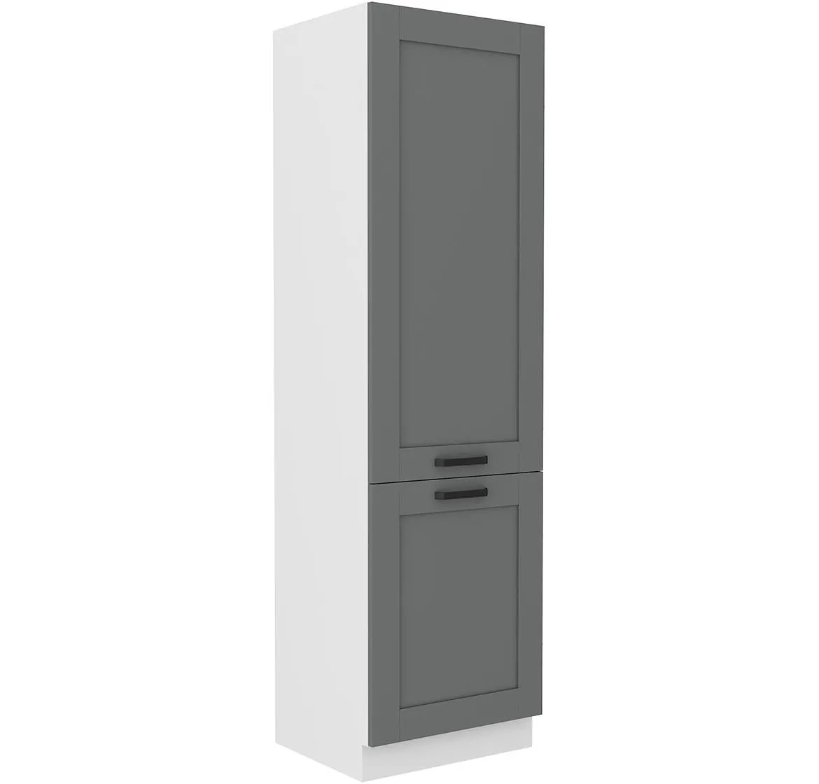 Luna 60DK-210 2F kuhinjski element 2 vrata 60x50x210 cm tamno siva/bela