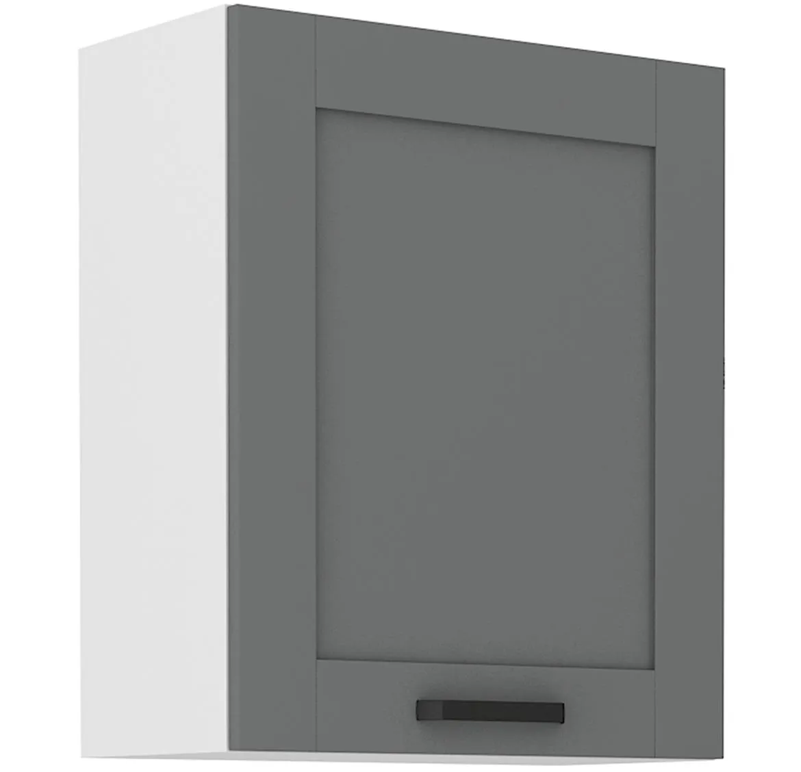 Luna 60G-72 1F kuhinjski element 1 vrata 60x31x72 cm tamno sivo/beli