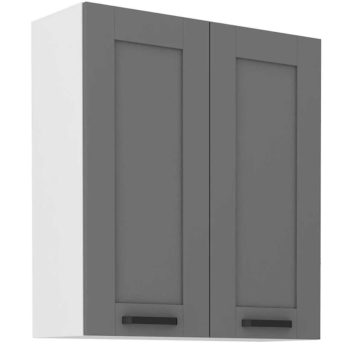 Luna 80G-90 2F kuhinjski element 2 vrata 80x31x90 cm tamno sivo/beli
