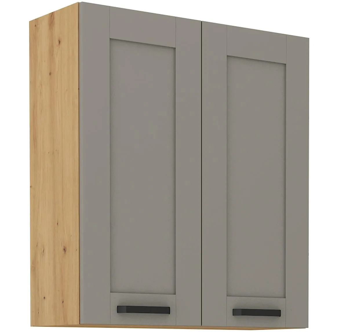 Luna 80G-90 2F ormar kuhinjski 2 vrata 80x31x90 cm siva/natur (artisan hrast)