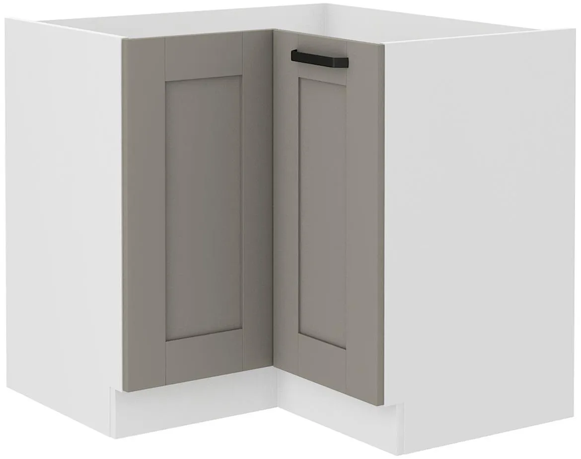 Luna 90X90nd 2f bb baza ugaona 2vrata 90(84)x90(84)x87belo-siva clay