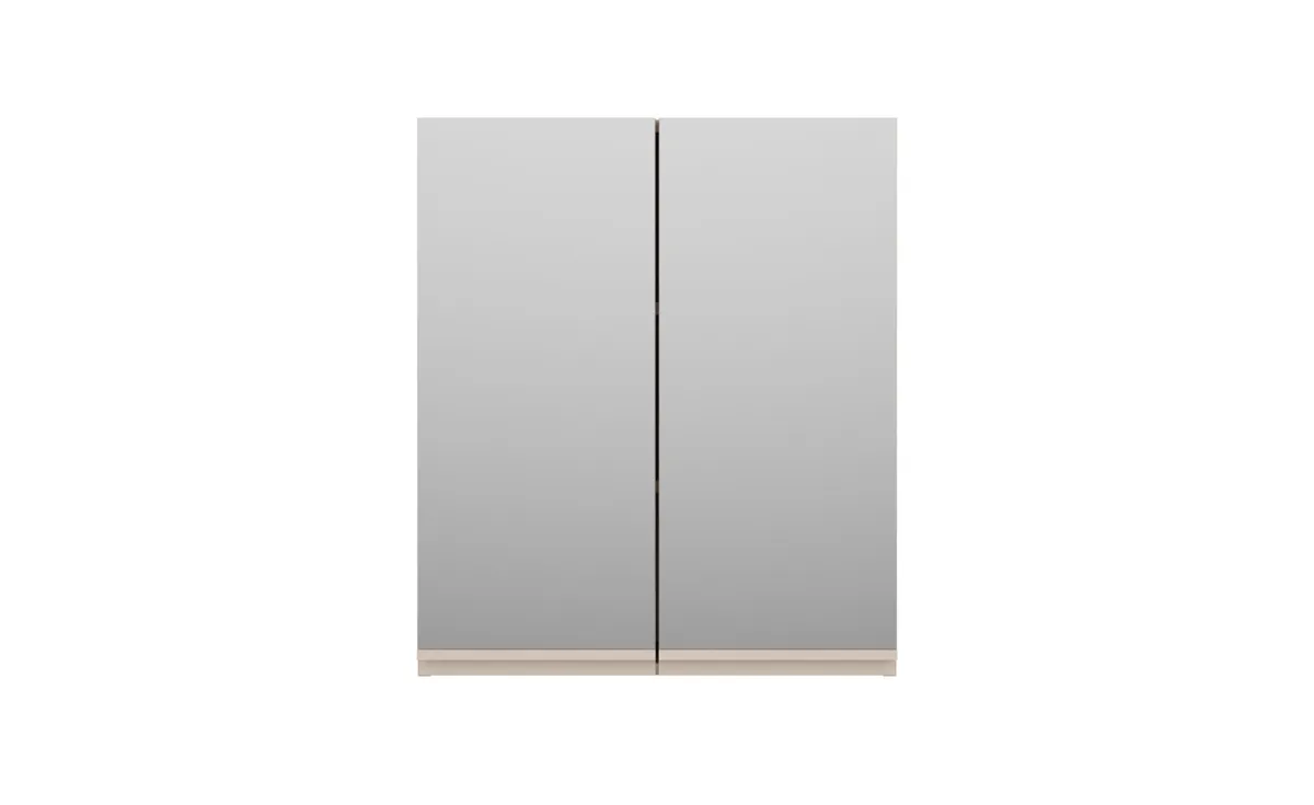 Malaga viseći ormarić 2 vrata s ogledalom 60x20,1x70 cm kašmir