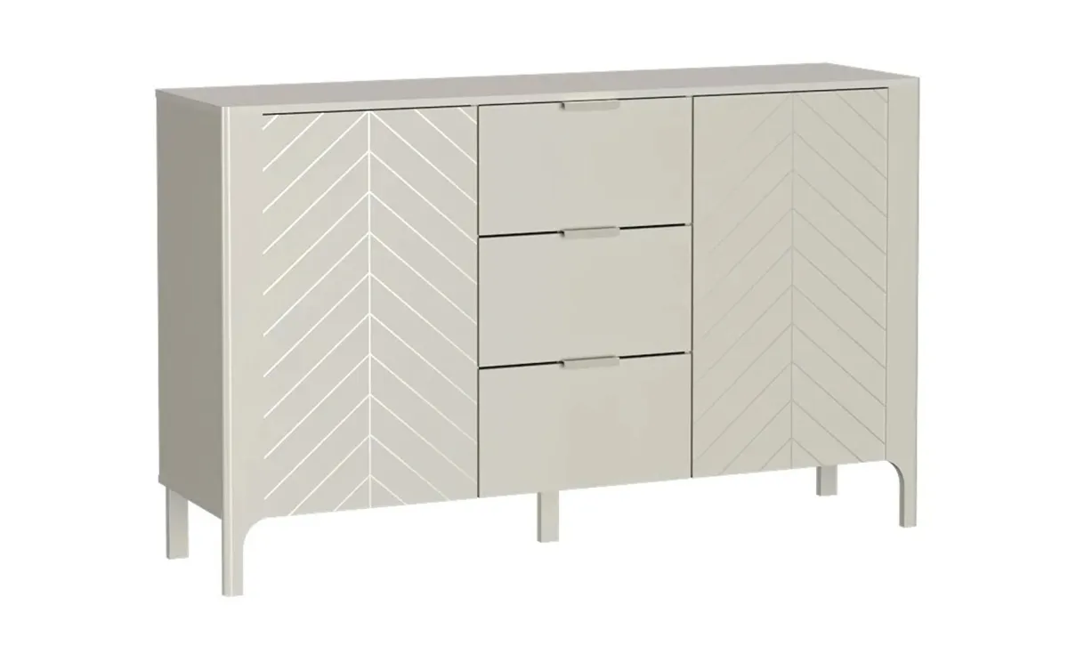 Malumi komoda 2 vrata + 3 fioke 153x40,5x95 cm kašmir