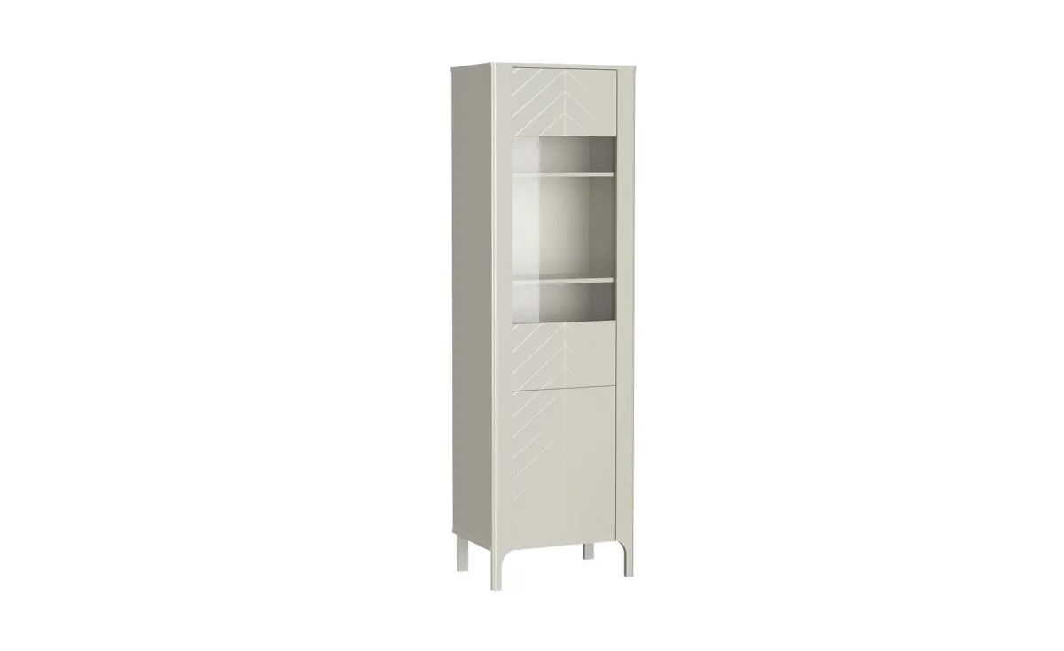 Malumi vitrina 60x40,5x197 cm kašmir