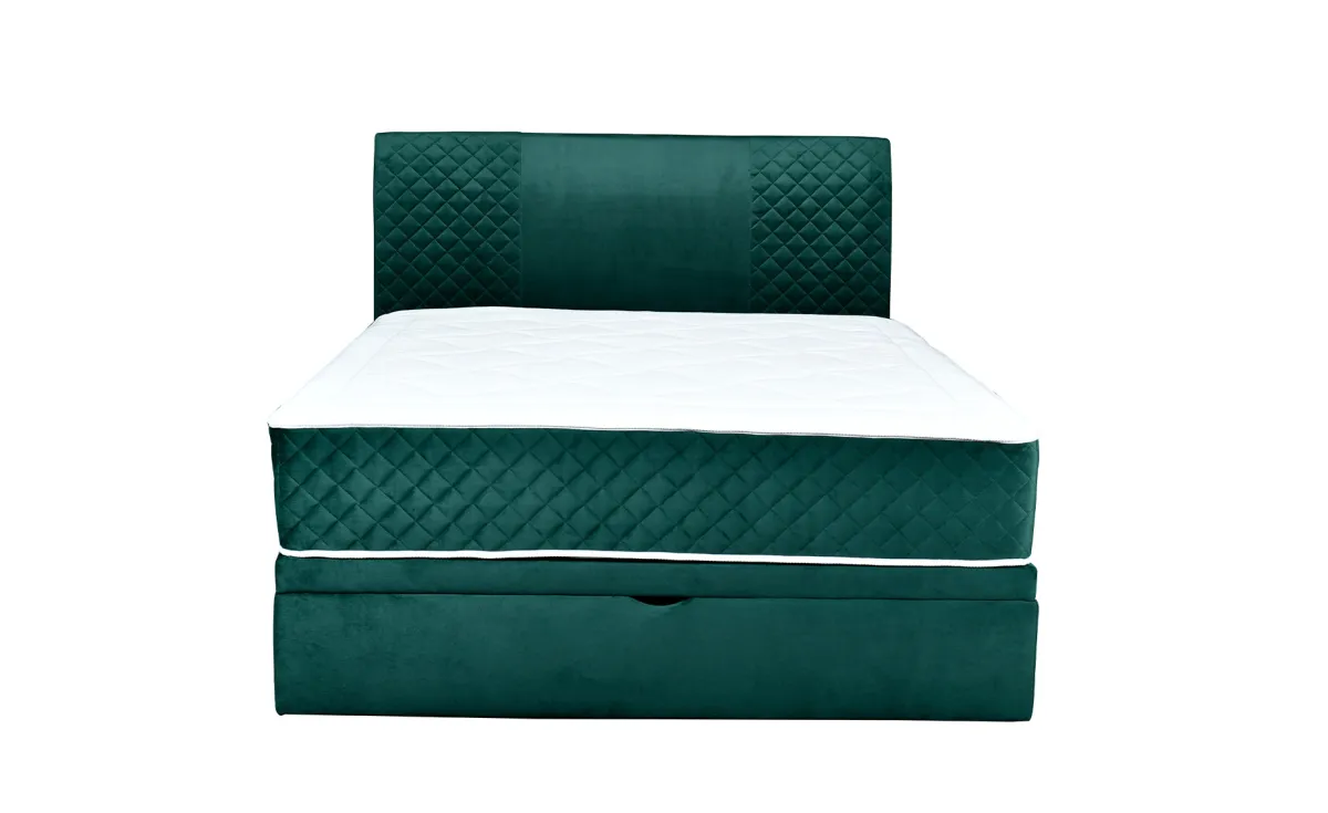 Manhattan boxspring krevet 160x210x122cm zeleni