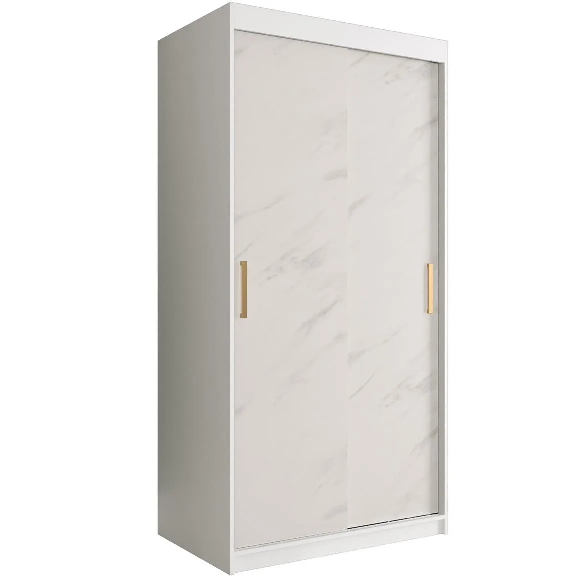 Marble ormar 2 vrata 100x62x200 beli