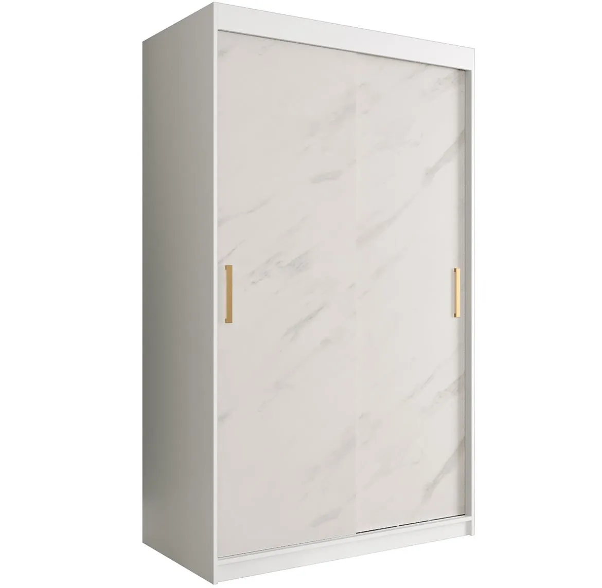 Marble ormar 2 vrata 120x62x200 beli