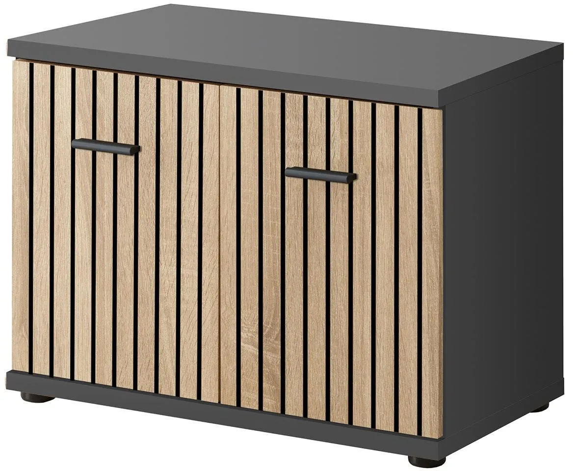 Marco Typ F cipelarnik 60x32x46 cm artisan hrast/crni
