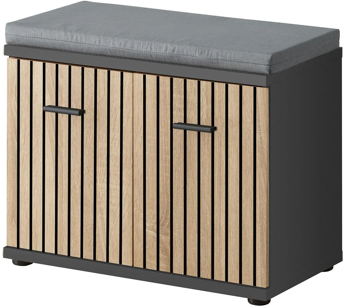 Marco Typ F+P cipelarnik 60x32x53 cm artisan hrast/crni